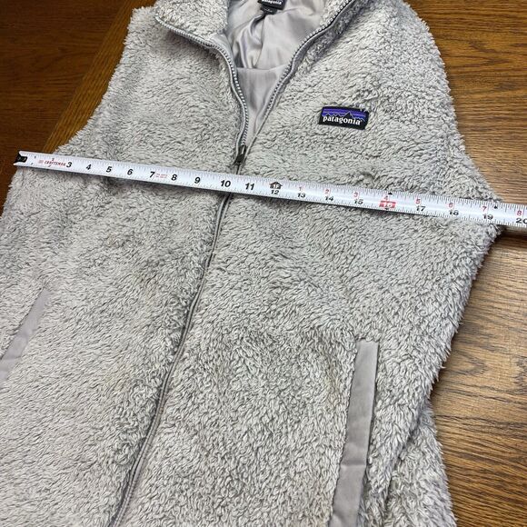 Patagonia Womens Los Gatos Fleece Zip Vest Gray Large - Picture 7 of 7